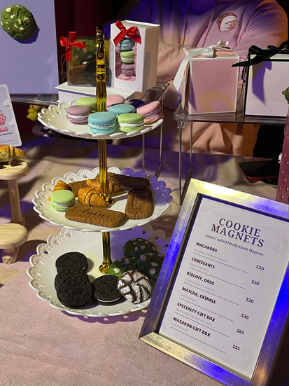 realistic food magnets at a toronto vendor booth