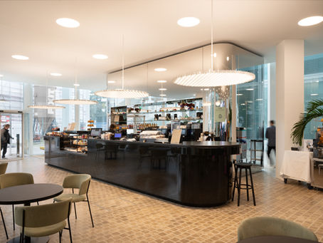 Edles Design für die Cafeteria des Helvetia Campus