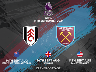 Fulham vs West Ham Match Preview