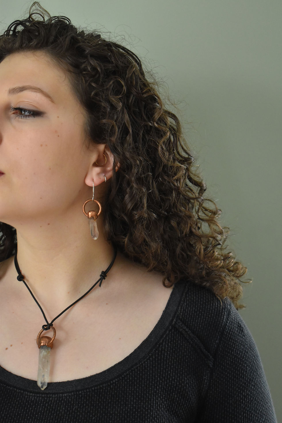 Thumbnail: Quartz Point Earrings