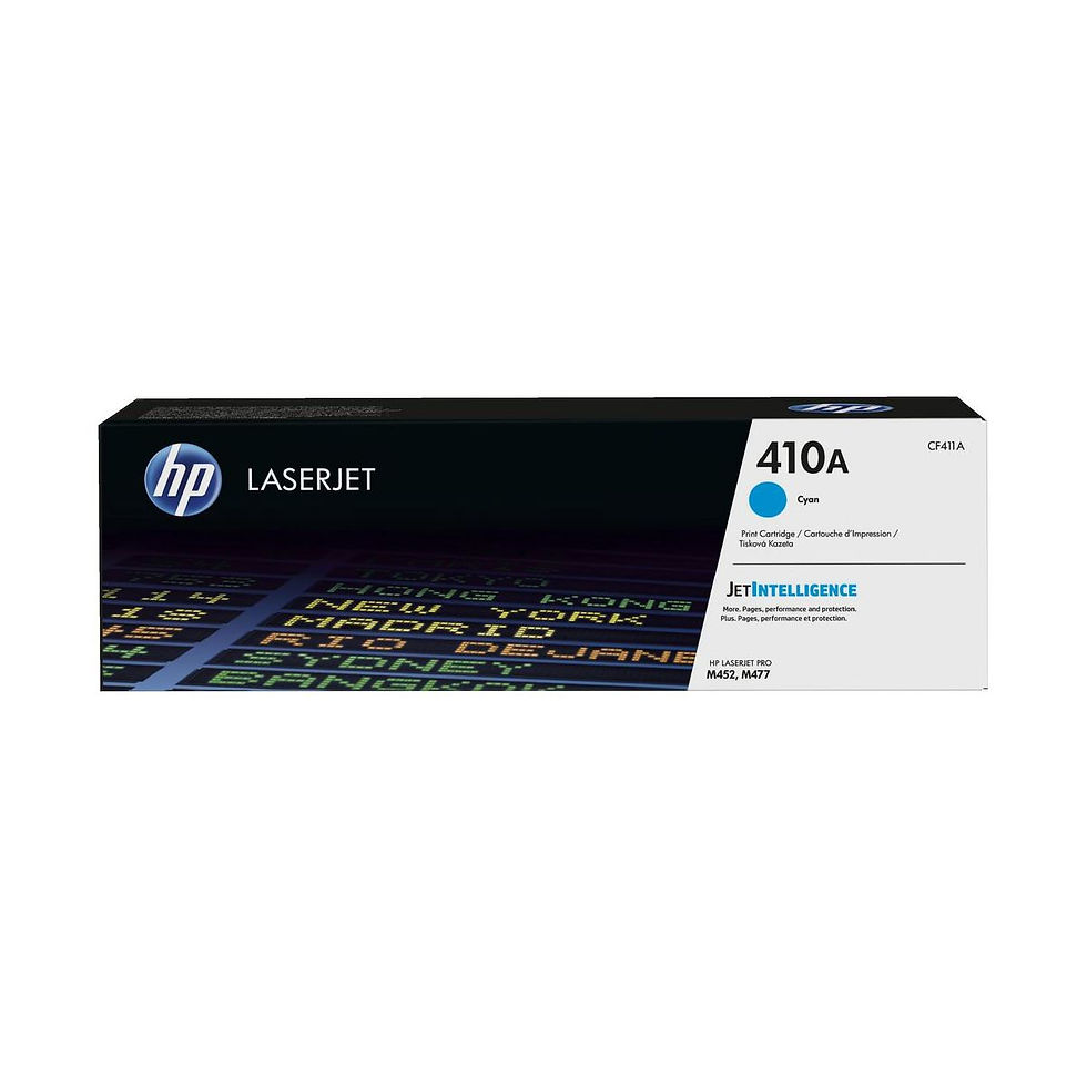 Miniature : HP 410A CF411A Toner Cyan Authentique Pour HP Color LaserJet Pro M377 / M452 / M