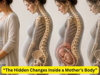     "Maternal body changes during pregnancy with focus on bones and posture"