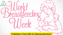 "Minimal illustration of a mother breastfeeding her baby for World Breastfeeding Week"