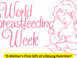 "Minimal illustration of a mother breastfeeding her baby for World Breastfeeding Week"