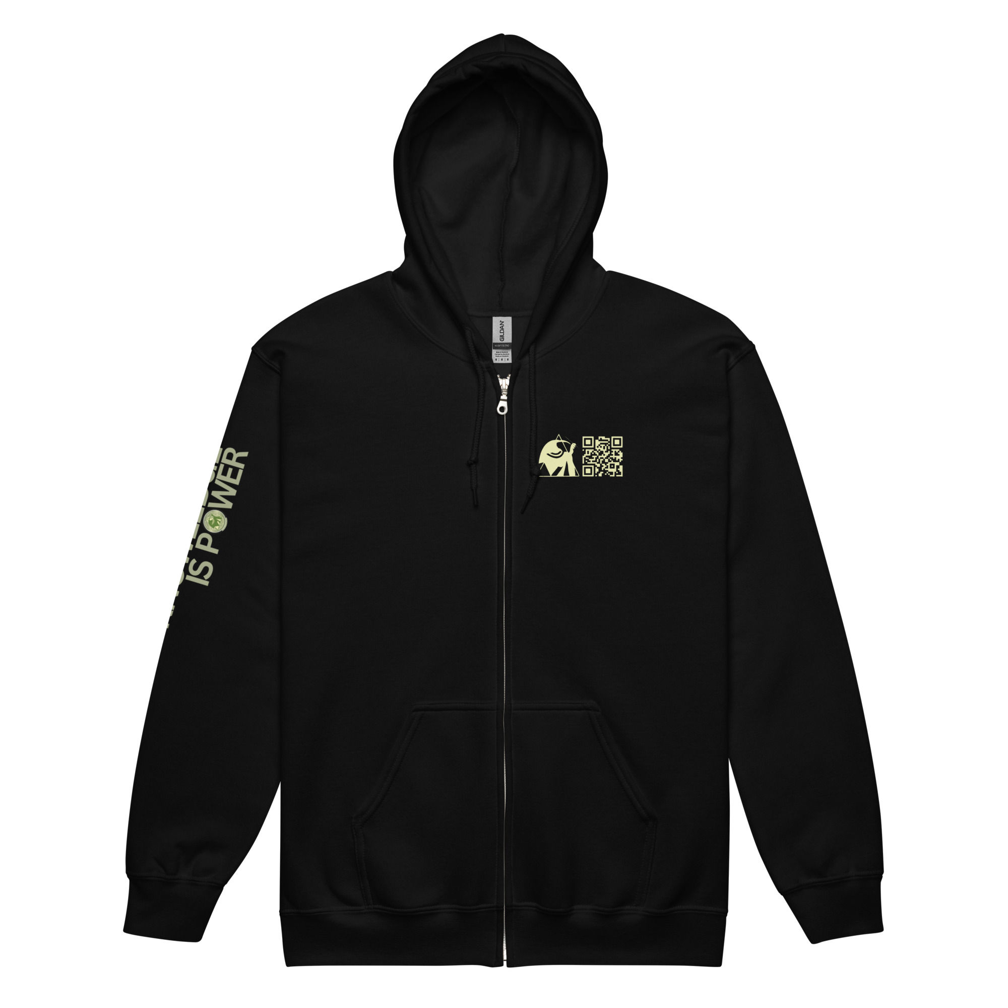 KNOWLEDGE IS POWER | Unisex heavy blend zip hoodie