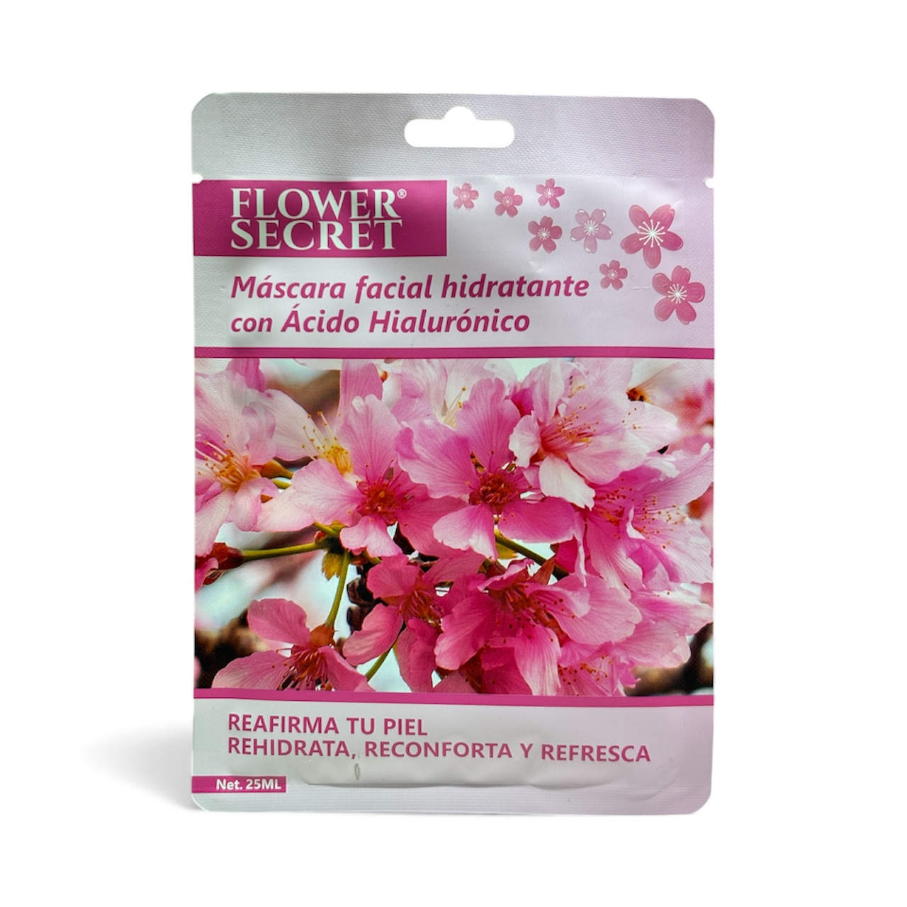 Flower Secret - Mascarilla Facial Hidratante con Ácido Hialurónico 10 Und