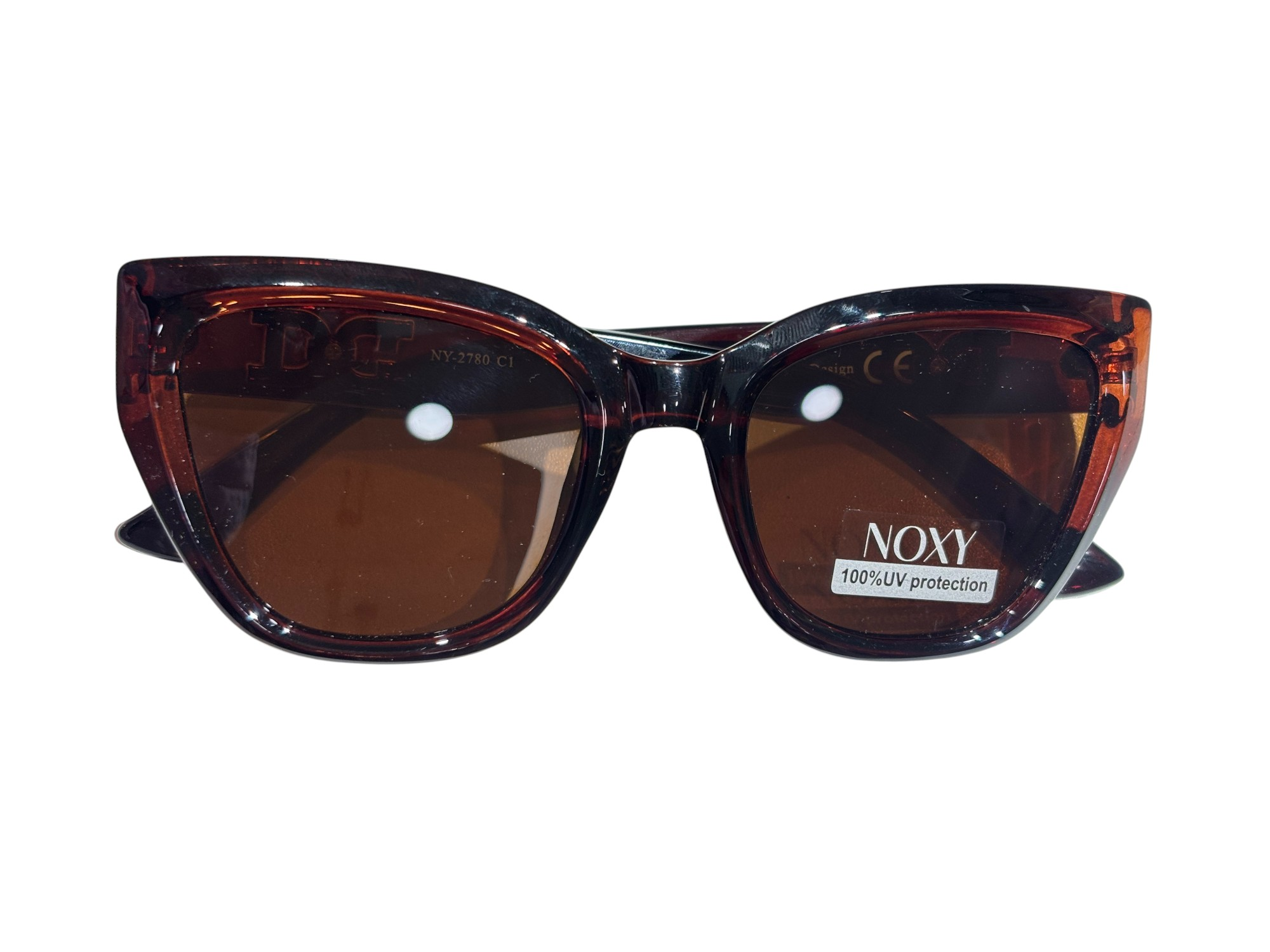 Lentes de Sol NOXY Estilo Cat-Eye con Protección UV100% - Marrón Carey