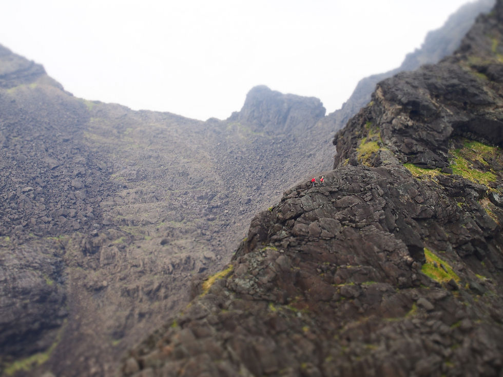 Dubh slabs Cuillin Ridge