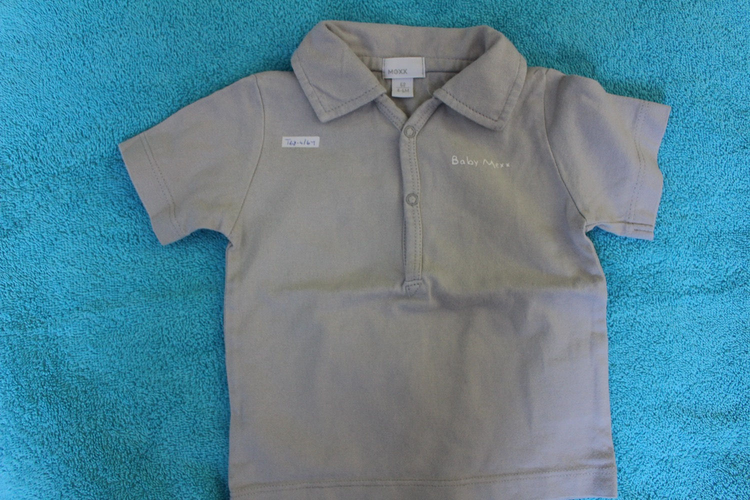 T-shirt col gris clair à manches courtes - Mexx