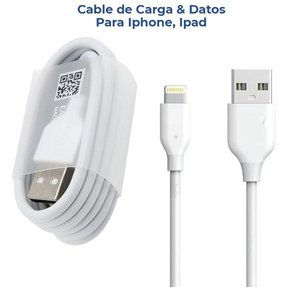 Miniatura: Cable Cargador Lightning 3 Mts iPhone 5 6 7 8 X/xr Treqa