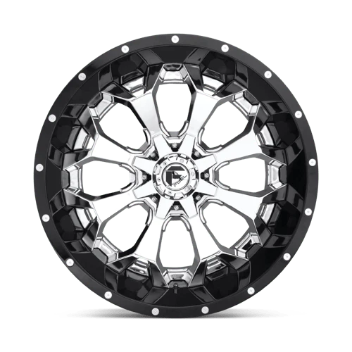 Fuel 2PC D246 ASSAULT Chrome Plated Gloss Black Lip Bad Guy Motors