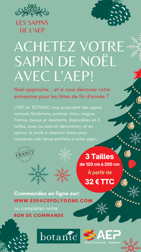 Achetez votre sapin de Noel avec l'AEP : derniers jours