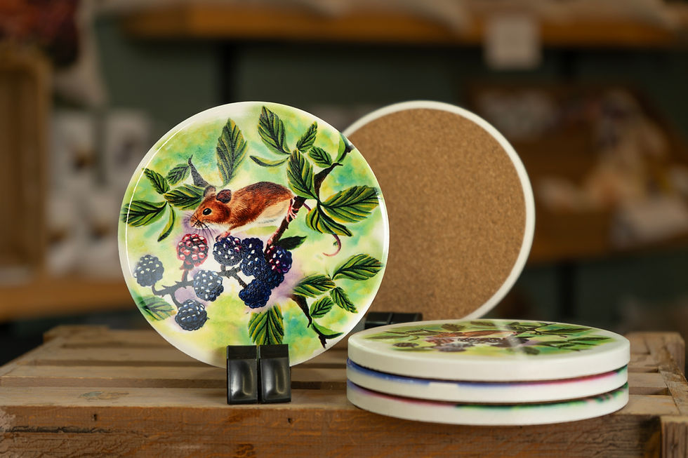 Ceramic Coaster, Field Mouse
