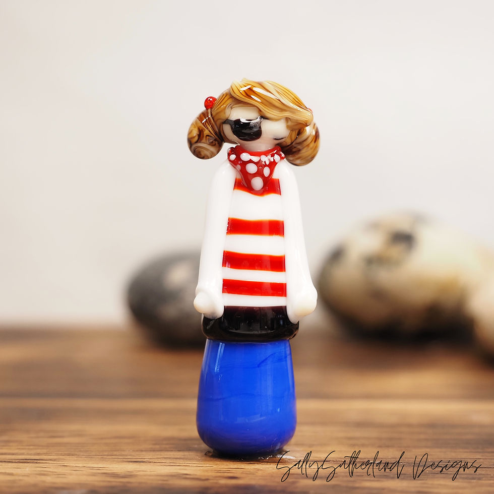 Thumbnail: Pirate Lost Girl, Doll Bead