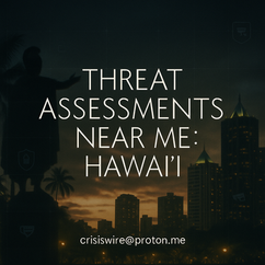 Threat Assessments in Hawaiʻi: Why CrisisWire Delivers More Than a “Near Me” Search