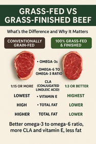 Grass-Fed vs Grass-Finished Beef What’s the Real Difference and Why It Matters for Your Health