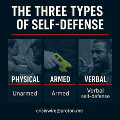 The Three Types of Self-Defense Everyone Should Understand: Physical, Armed, and Verbal Protection