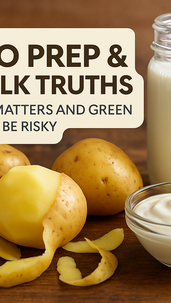 Potato Prep & Raw Milk Truths Why Peeling Matters and Green Potatoes Can Be Risky