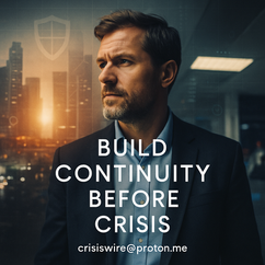 Business Continuity Policy & Program Frameworks — The CrisisWire Standard