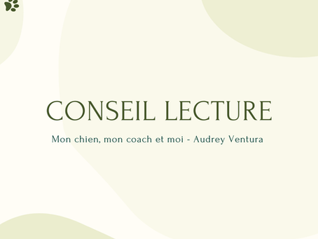 Conseil lecture : Mon chien, mon coach et moi - Audrey Ventura