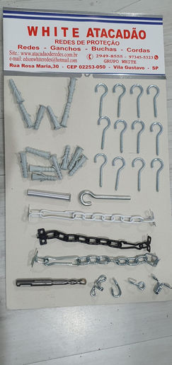 Acessórios para instalação de Redes de Proteção