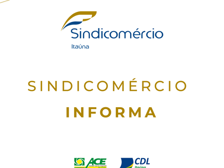 Nota Sindicomércio Itaúna