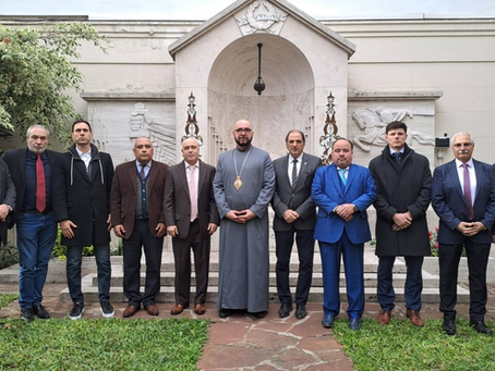 Visita del Presidente Provisional del Senado, Bartolomé Abdala, y otros parlamentarios al Centro Armenio