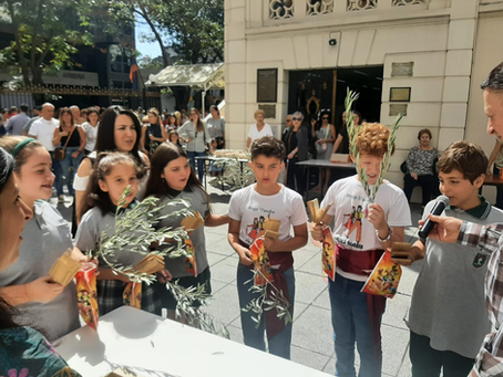 Domingo de Ramos con los alumnos