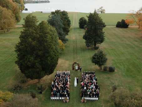 Fall Tented Wedding at Whitehall Manor on the Annapolis Shoreline