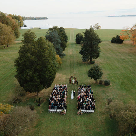 Fall Tented Wedding at Whitehall Manor on the Annapolis Shoreline