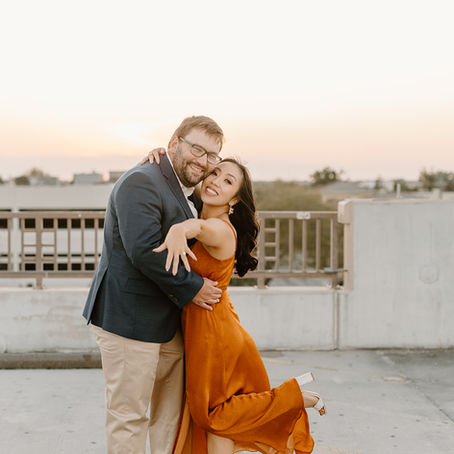 Winter Park Rooftop Engagement