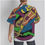Thumbnail: All-Over Print Men's Hawaiian Shirt With Button Closure