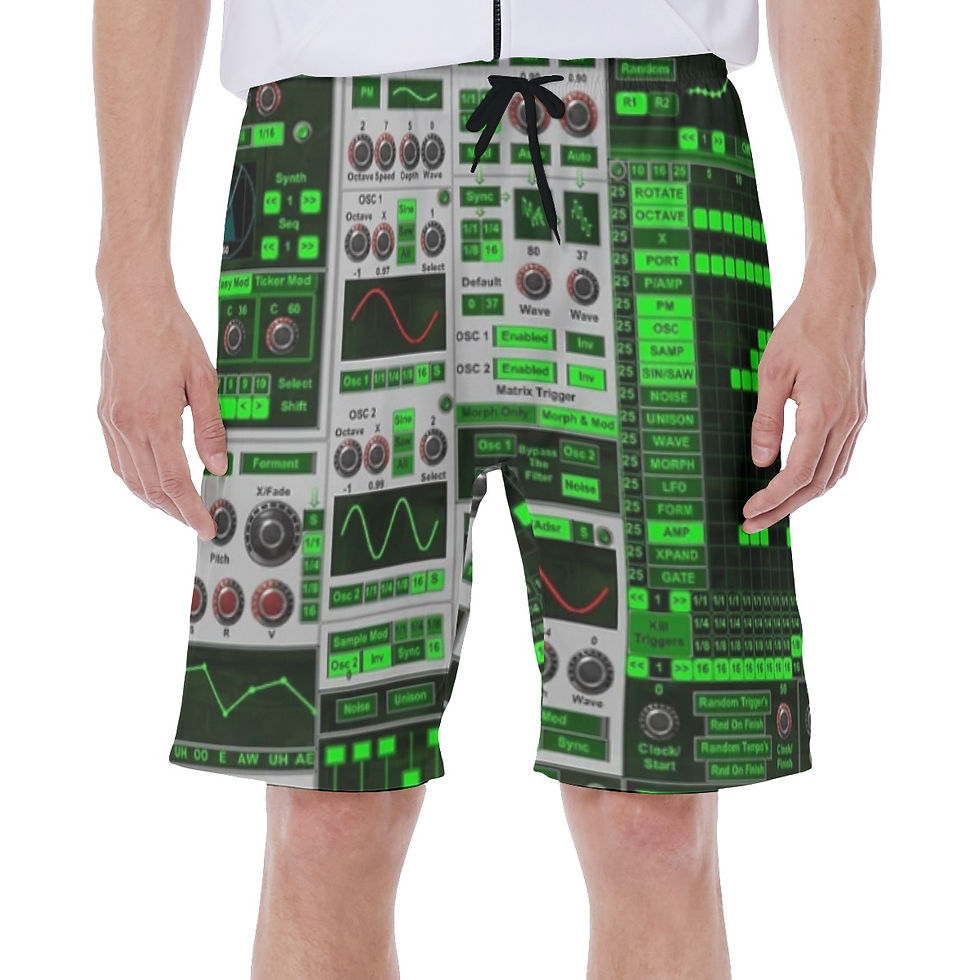 All-Over Print Men"s Beach Pants With Lining