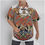 Thumbnail: All-Over Print Men's Hawaiian Shirt With Button Closure