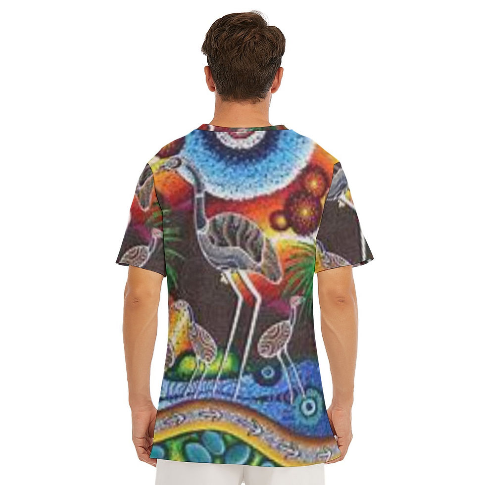 Thumbnail: All-Over Print Men's O-Neck T-Shirt | 190GSM Cotton
