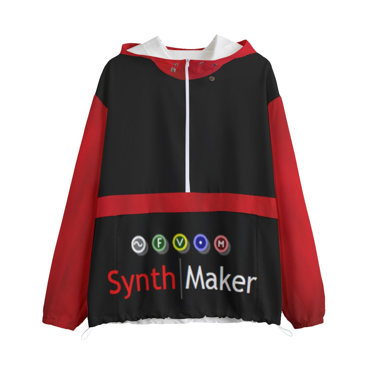 All-Over Print Unisex Pullover Jacket With Zipper Closure