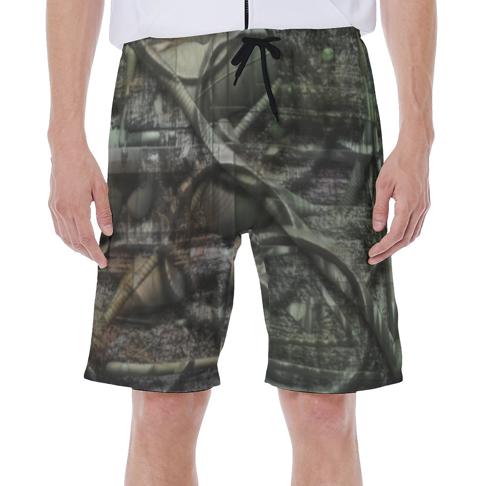 All-Over Print Men"s Beach Pants With Lining