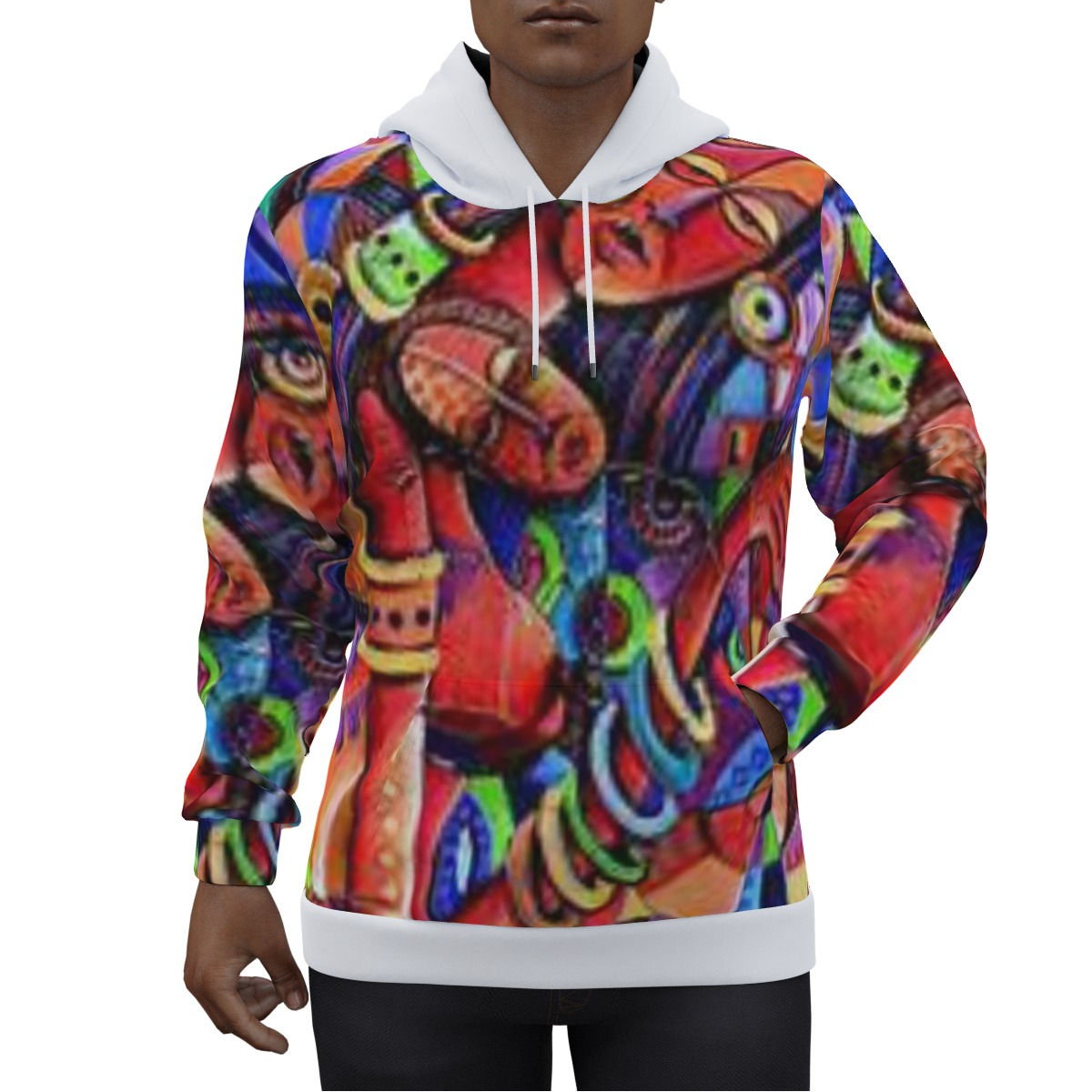 All-Over Print Men's Pullover Hoodie