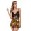Thumbnail: All-Over Print Women's Back Straps Cami Dress With Lace