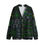 Thumbnail: All-Over Print Unisex V-neck Knitted Fleece Cardigan With Button Closure