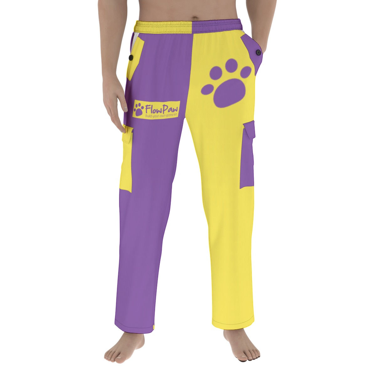 All-Over Print Men's Pocket Cargo Pants