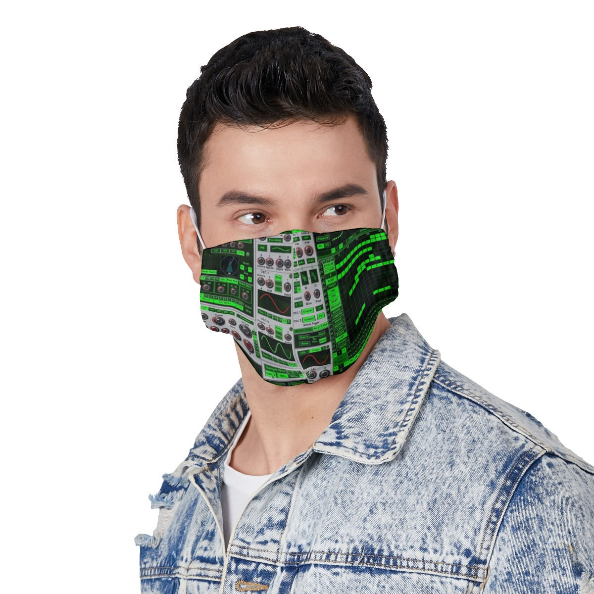 All-Over Print Face Mask with Adjustable Ear Loops