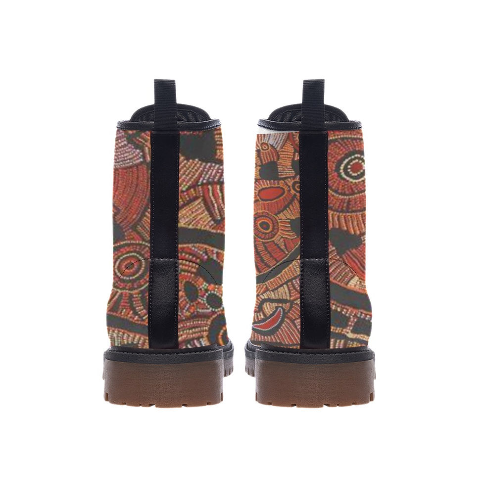 Thumbnail: All-Over Print Women's Martin Short Boots