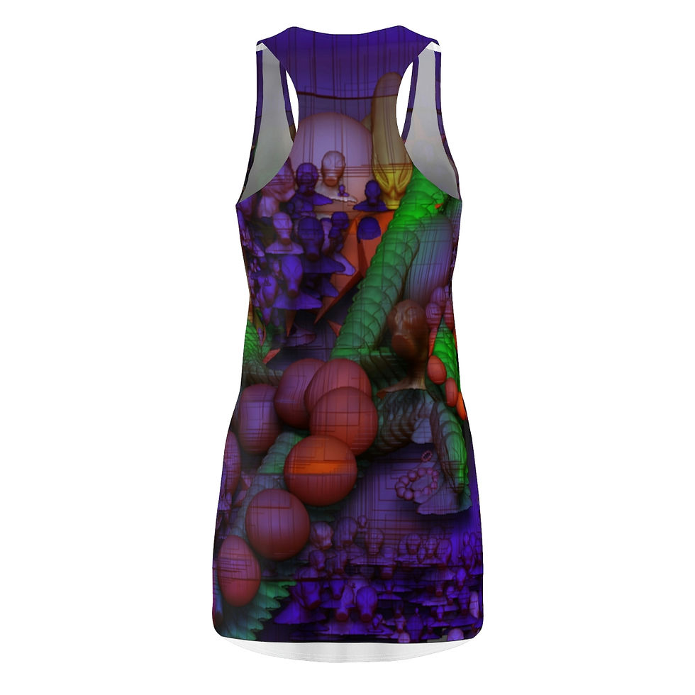Thumbnail: Women's Cut & Sew Racerback Dress (AOP)