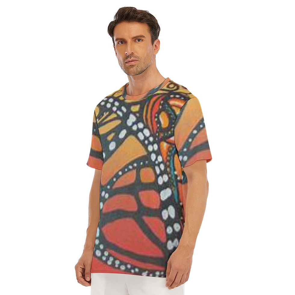 Thumbnail: All-Over Print Men's O-Neck T-Shirt | 190GSM Cotton