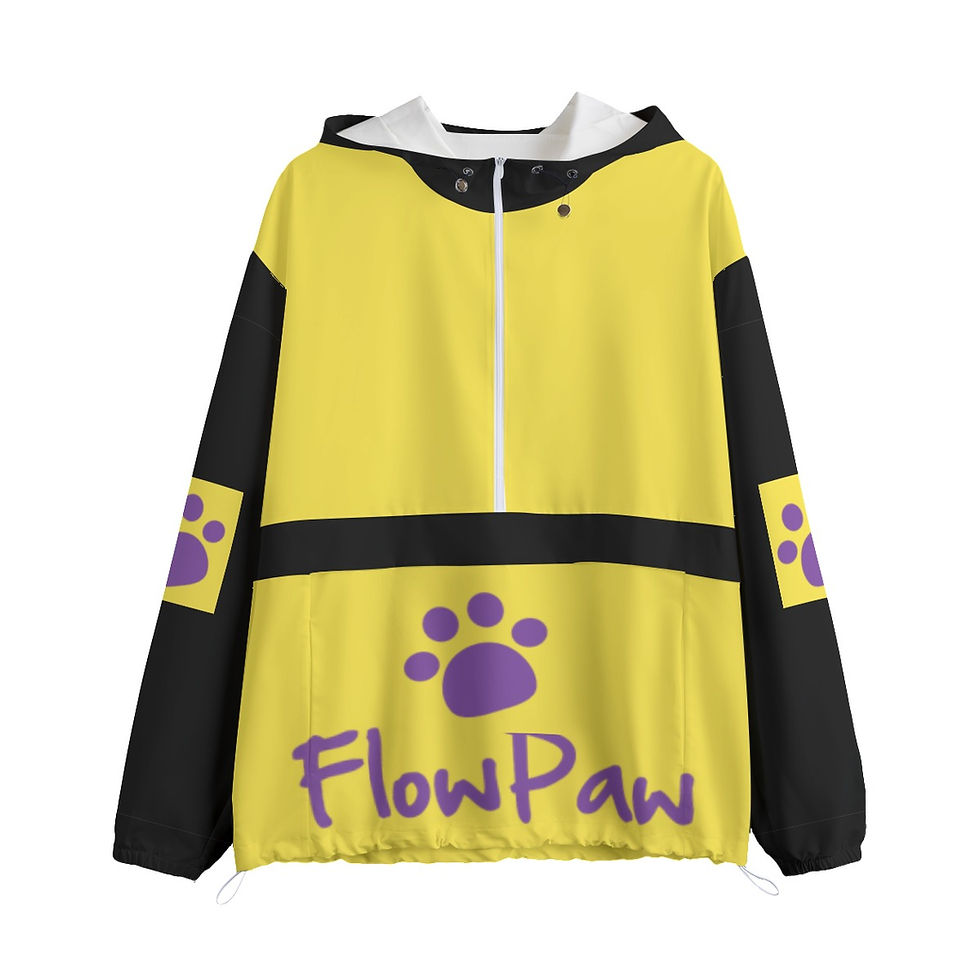 All-Over Print Unisex Pullover Jacket With Zipper Closure