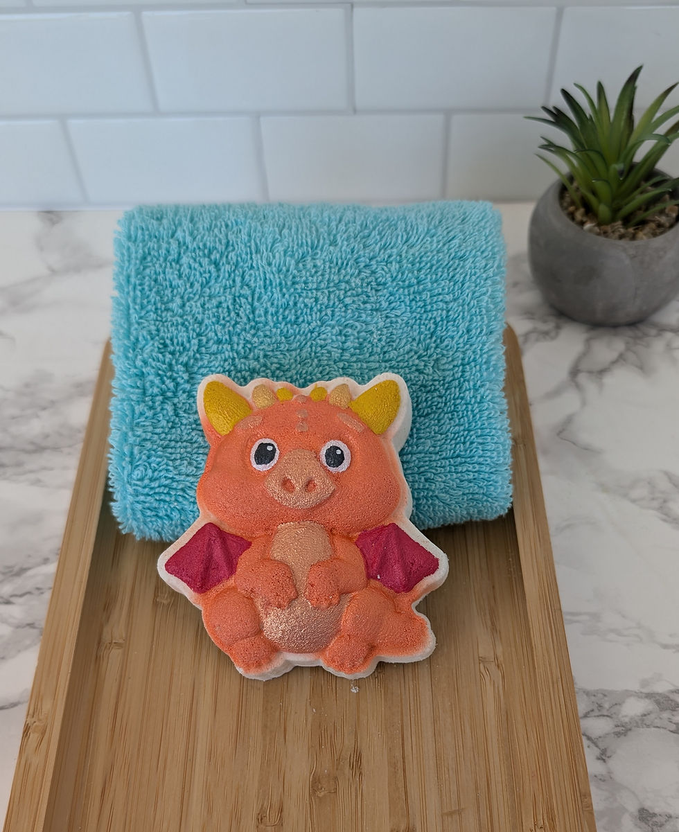 Bombe de bain dragon orange