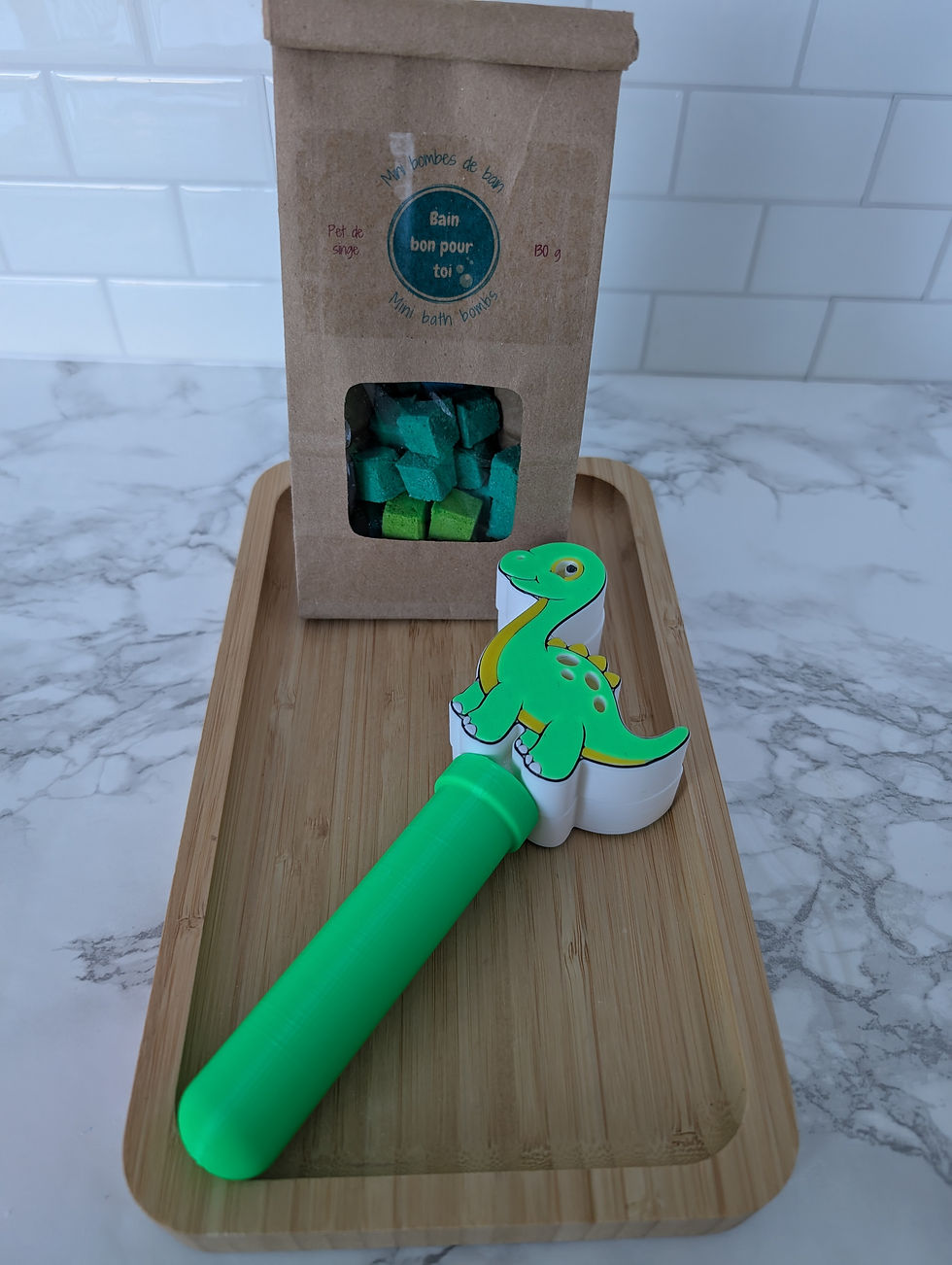 Miniature : Ensemble baguette de bain magique dinosaure 