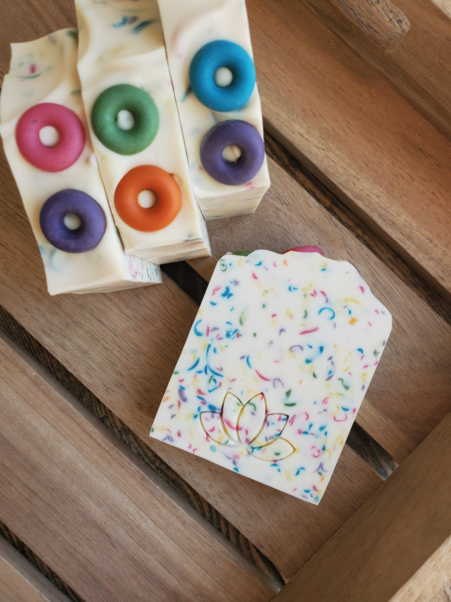 Savon confettis fruit loops - clé à vie