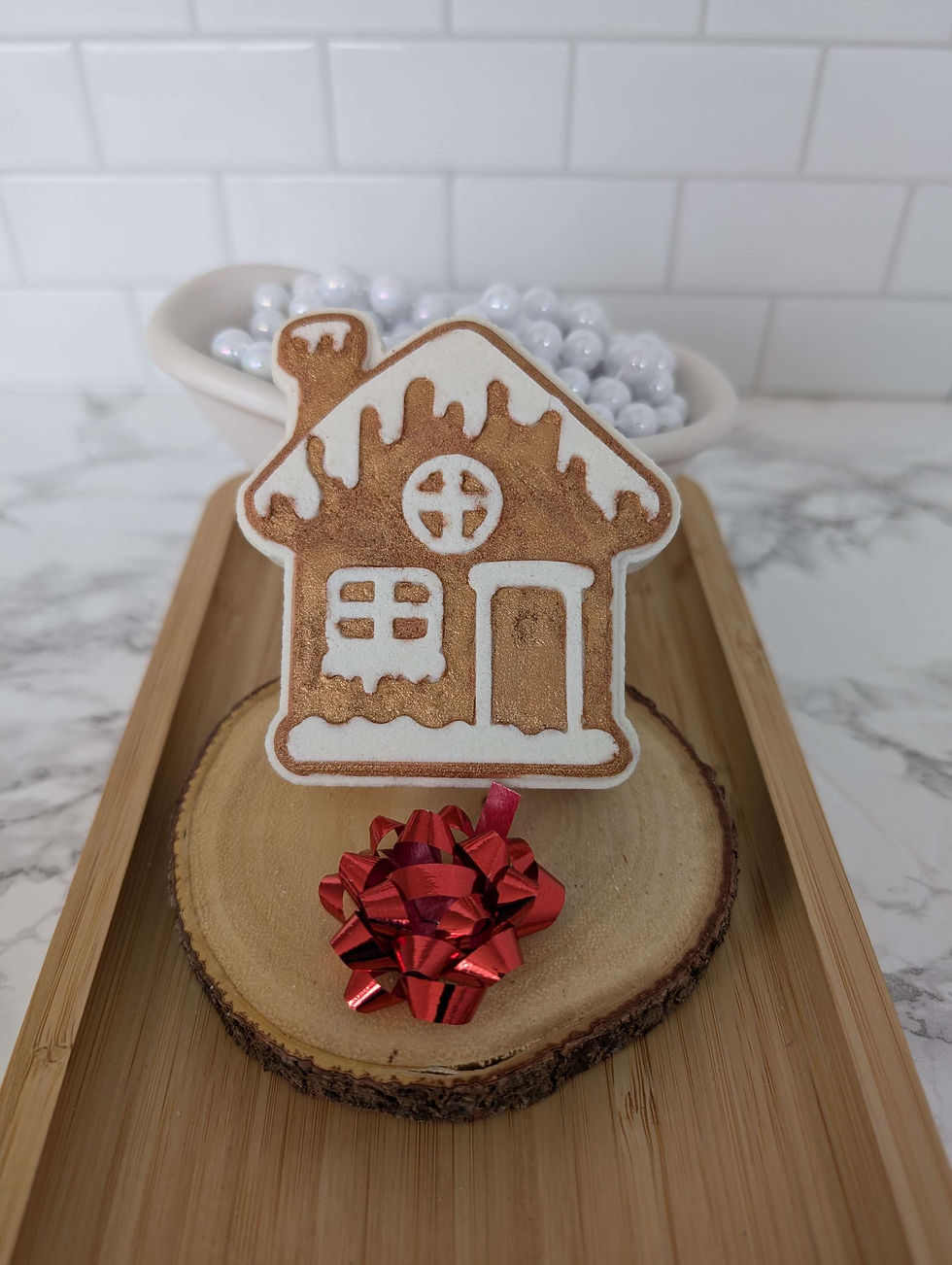 Bombe de bain maison en pain d'épices